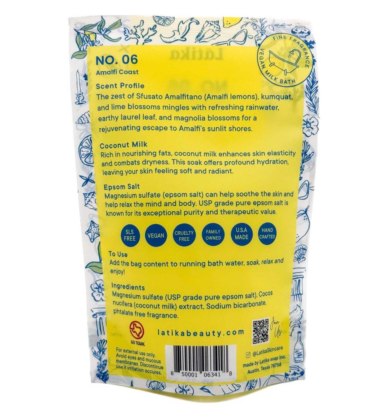 Latika Body Essentials Bath Soak - Amalfi Coast; image 2 of 2