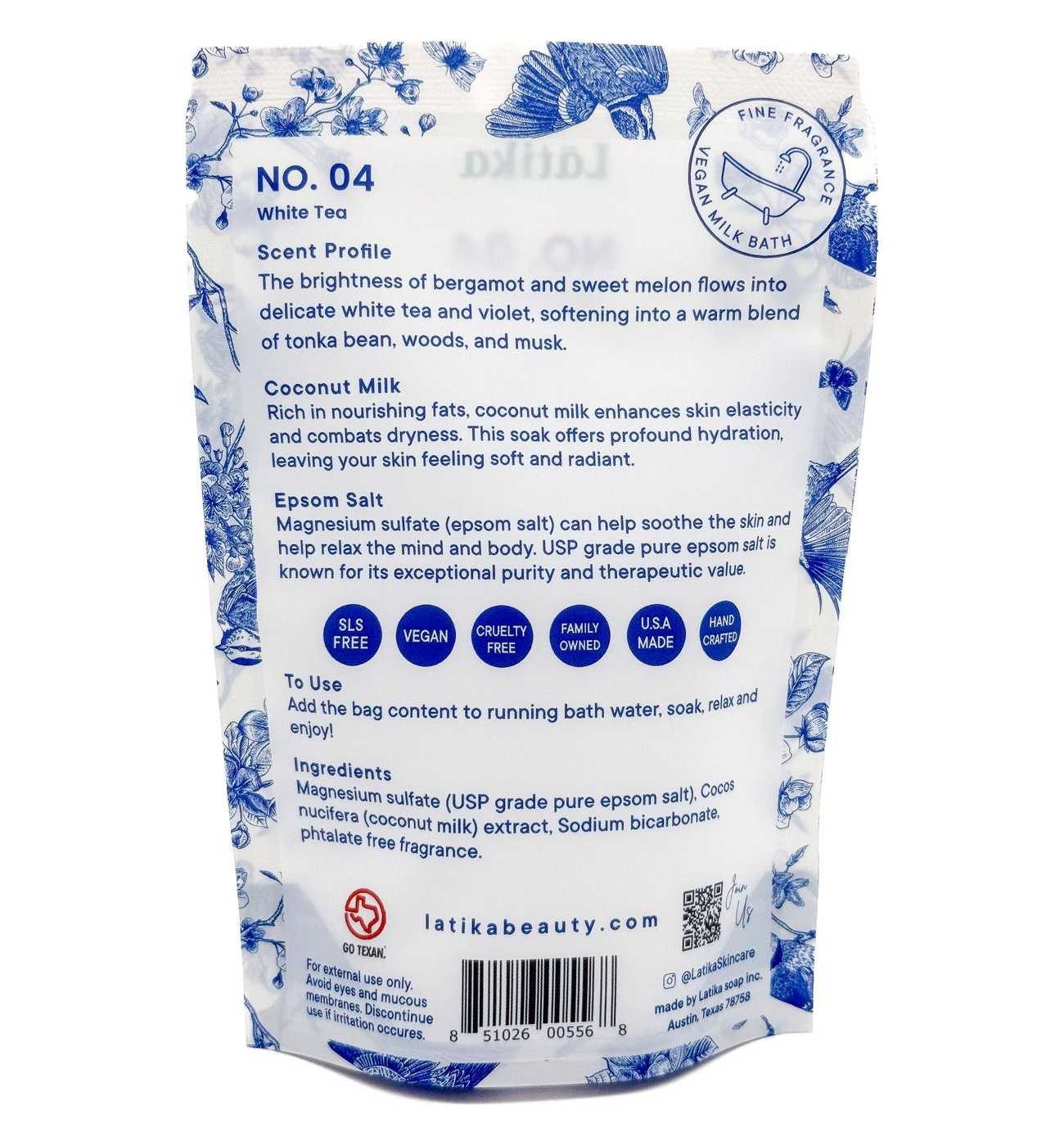 Latika Body Essentials Bath Soak - White Tea; image 2 of 2