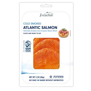 Arctic Fish Cold Smoked Norwegian Salmon, 3 oz