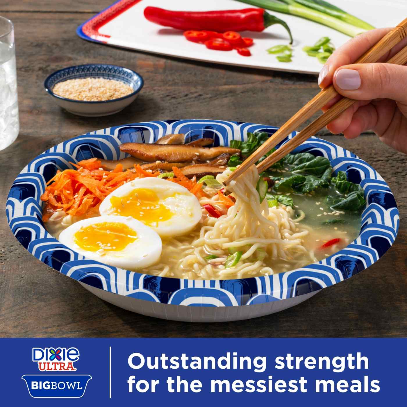 Dixie Ultra Compostable 34 oz Paper Bowls; image 5 of 7