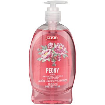 H-E-B Liquid Hand Soap - Peony, 11.25 oz