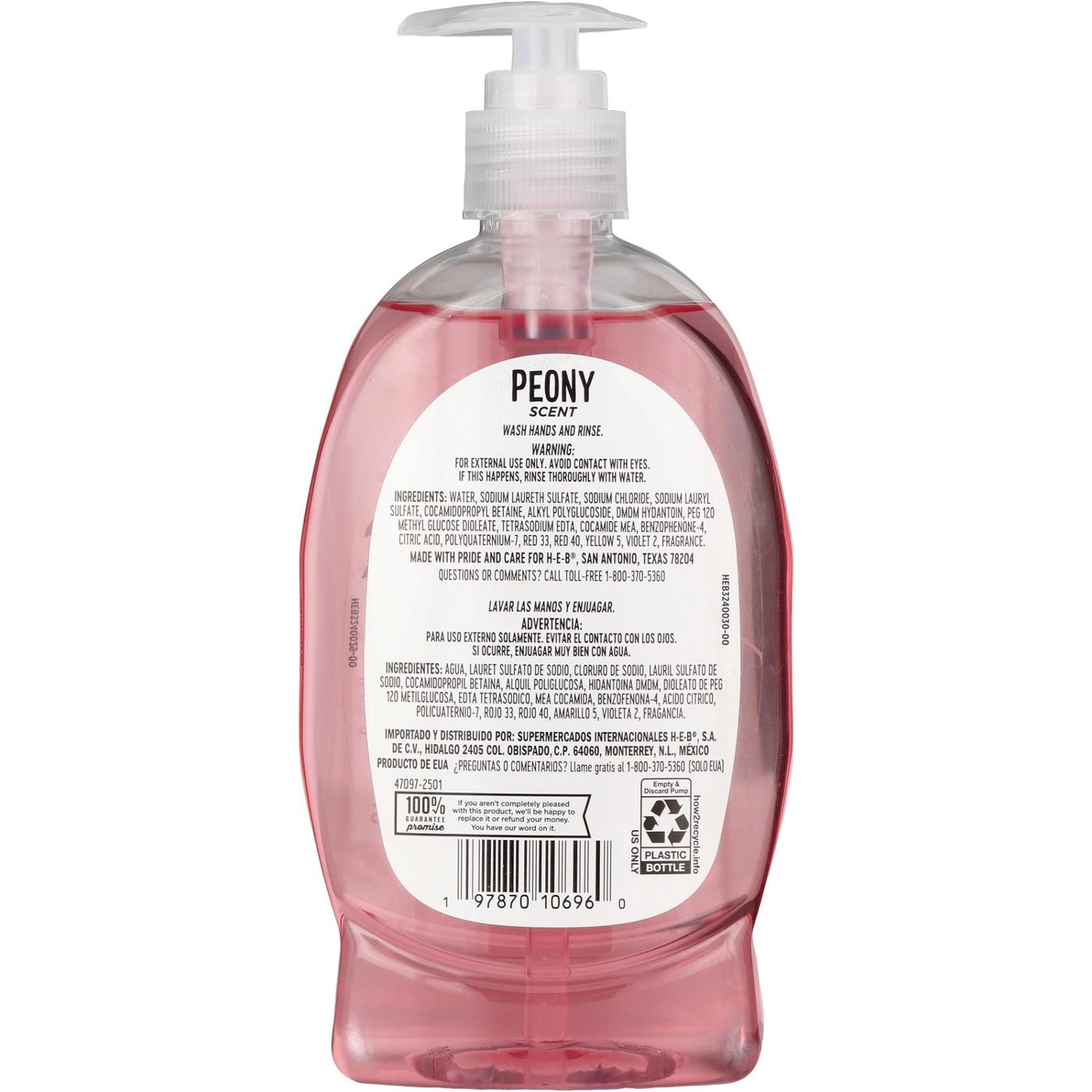 H-E-B Liquid Hand Soap - Peony; image 2 of 2