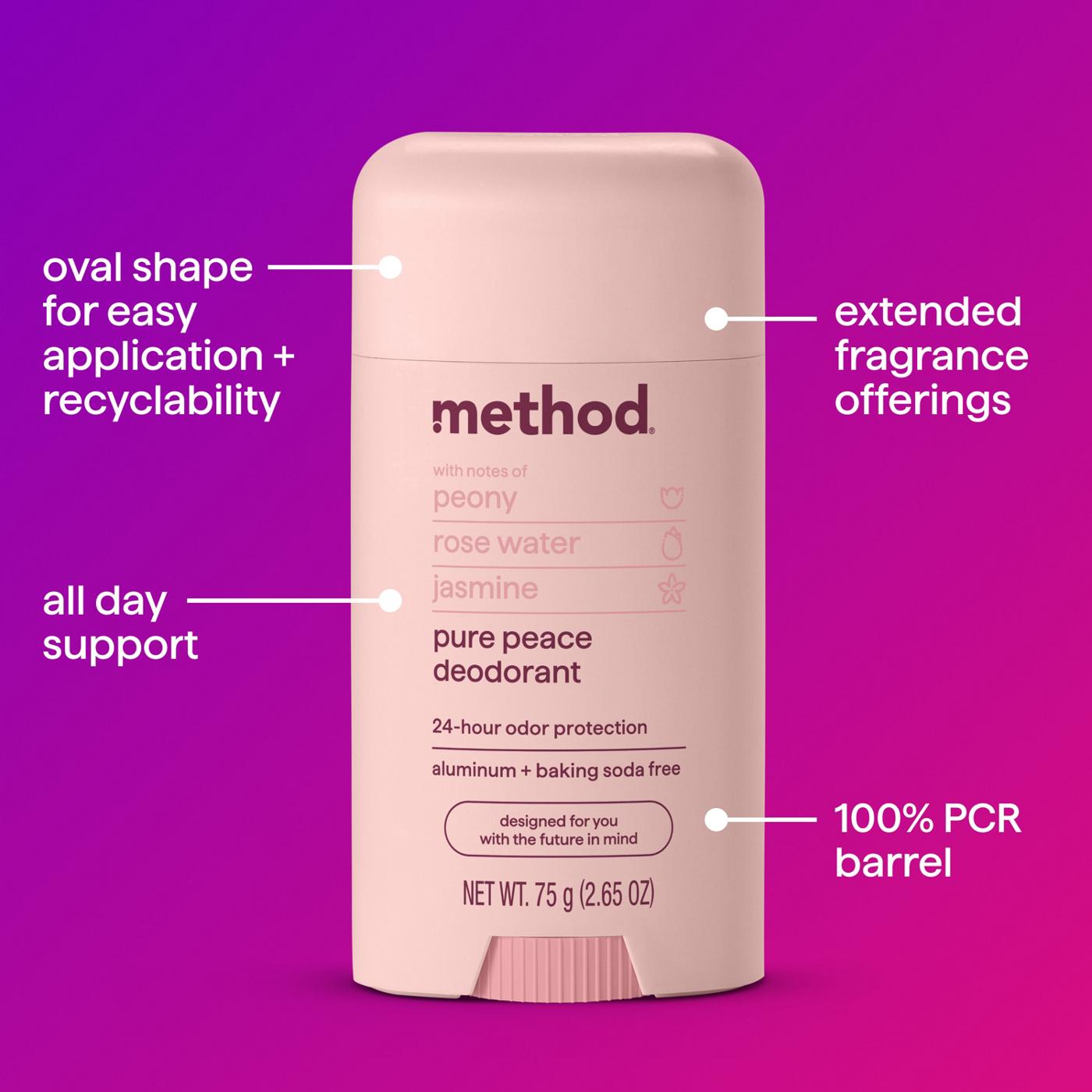 method Aluminum Free Deodorant - Pure Peace; image 2 of 4