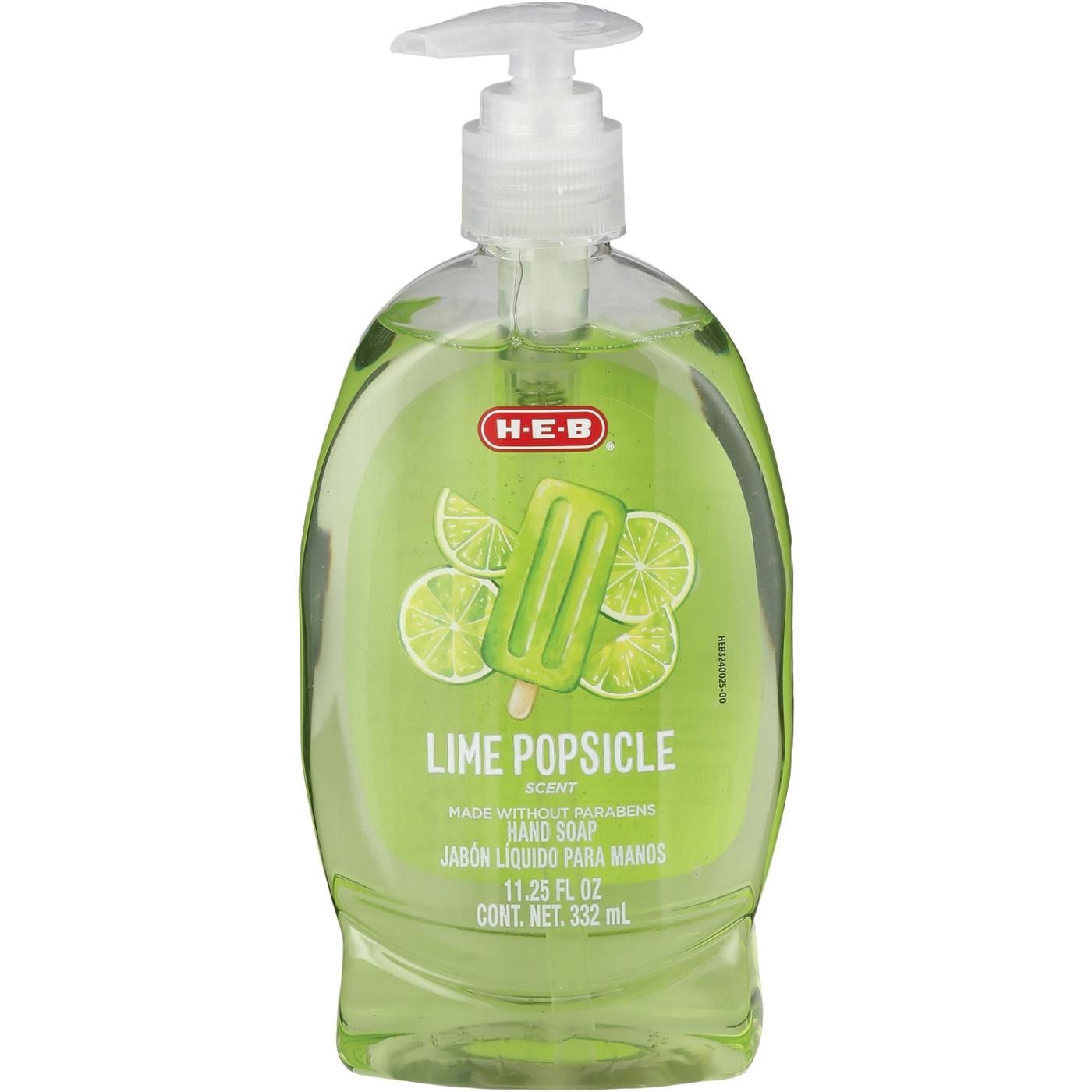 H-E-B Liquid Hand Soap - Lime Popsicle; image 1 of 2