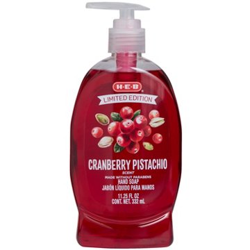 HEB Limited Edition Liquid Hand Soap - Cranberry Pistachio