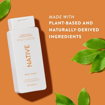 Native Bodywash - Vanilla & Sandalwood, Sulfate Free
