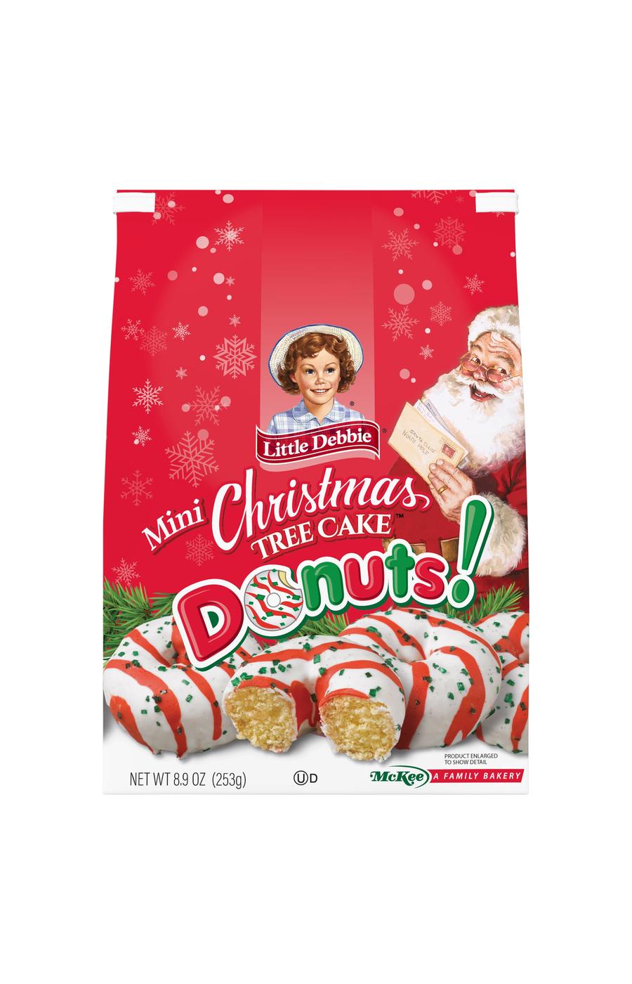 Little Debbie Mini Christmas Tree Cake Donuts; image 1 of 3