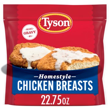 Tyson Frozen Homestyle Chicken Breasts with Gravy Mix