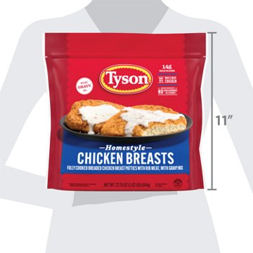 Tyson Frozen Homestyle Chicken Breasts with Gravy Mix