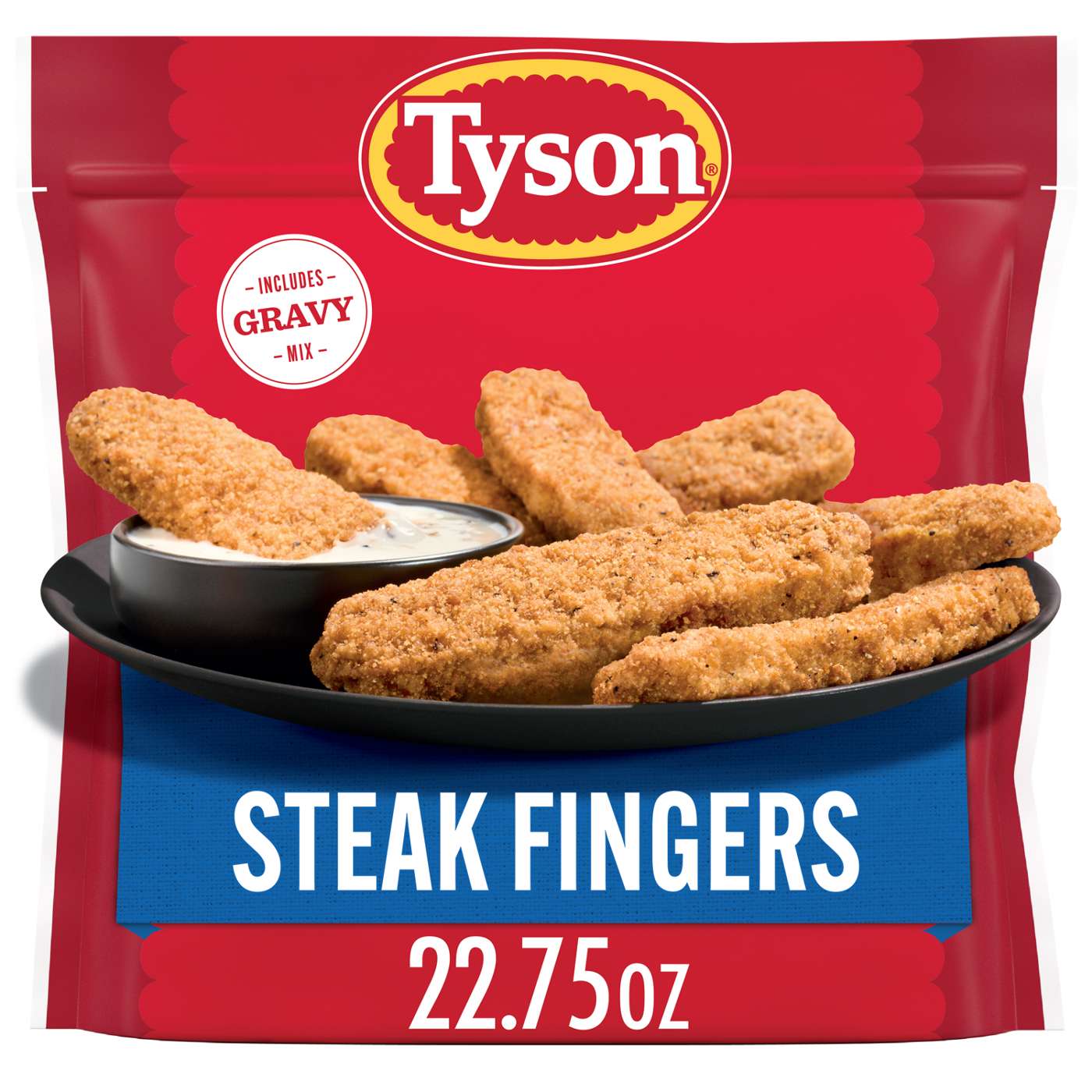 Tyson Frozen Steak Fingers with Gravy Mix; image 1 of 7
