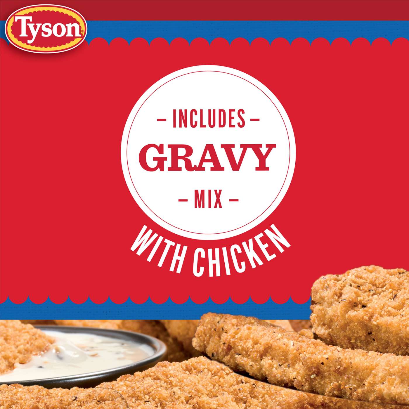 Tyson Frozen Steak Fingers with Gravy Mix; image 2 of 7