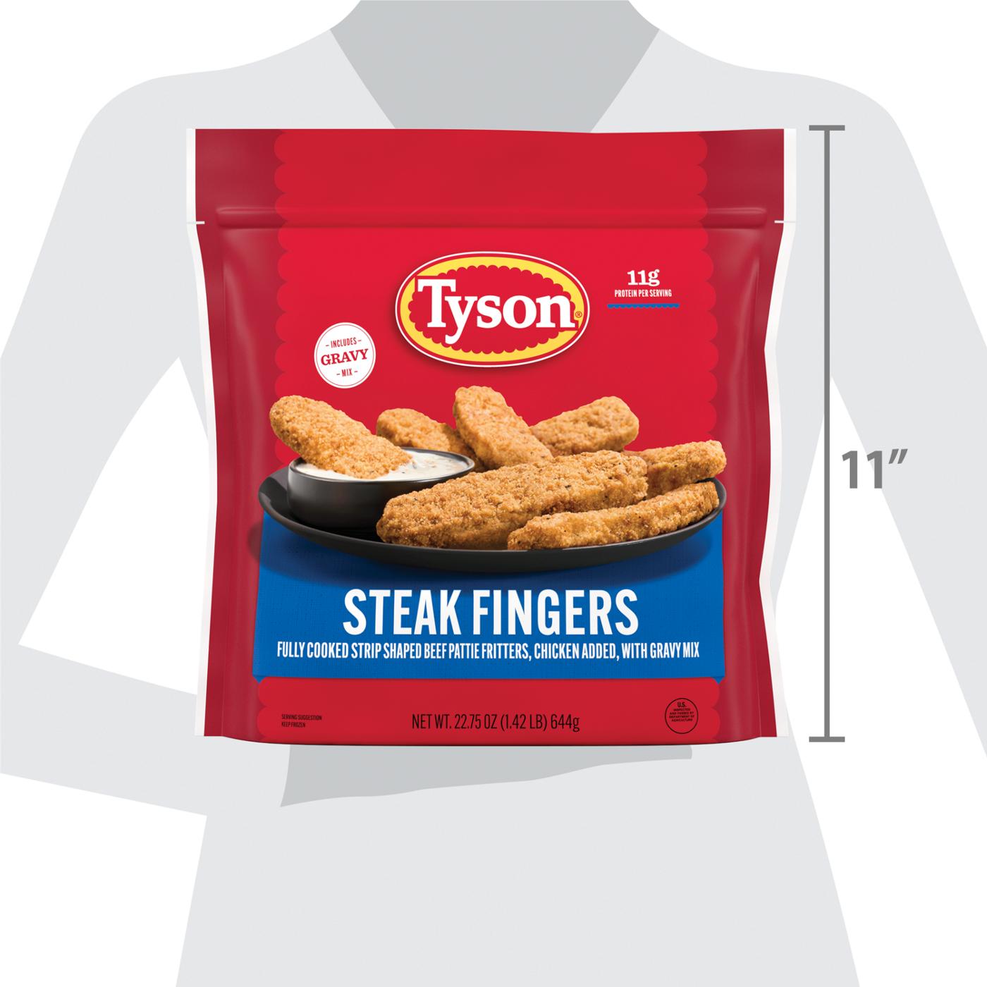 Tyson Frozen Steak Fingers with Gravy Mix; image 5 of 7