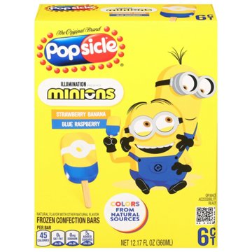 Popsicle Illumination Minions - Strawberry Banana & Blue Raspberry