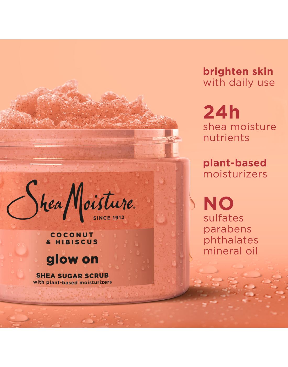 SheaMoisture Coconut & Hibiscus Glow On Sugar Scrub; image 2 of 4
