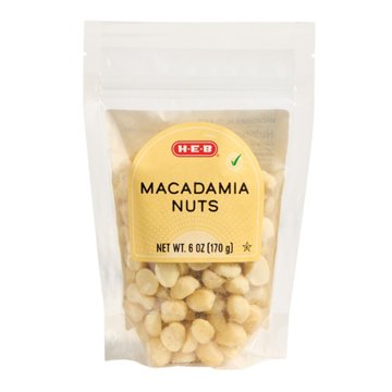 H-E-B Macadamia Nuts, 6 oz