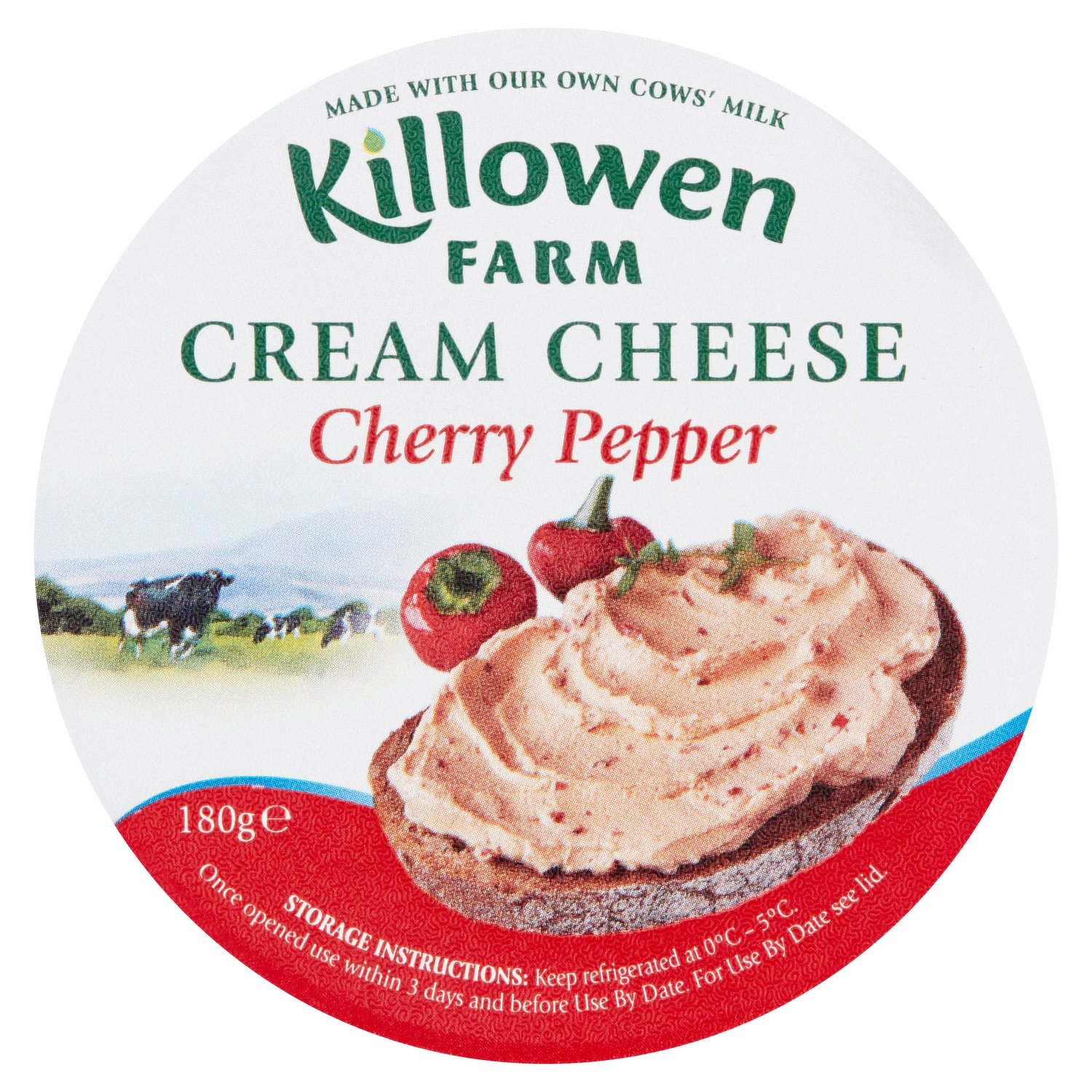Killowen Farm Cherry Pepper Cream Cheese, 6.35 oz | Central Market