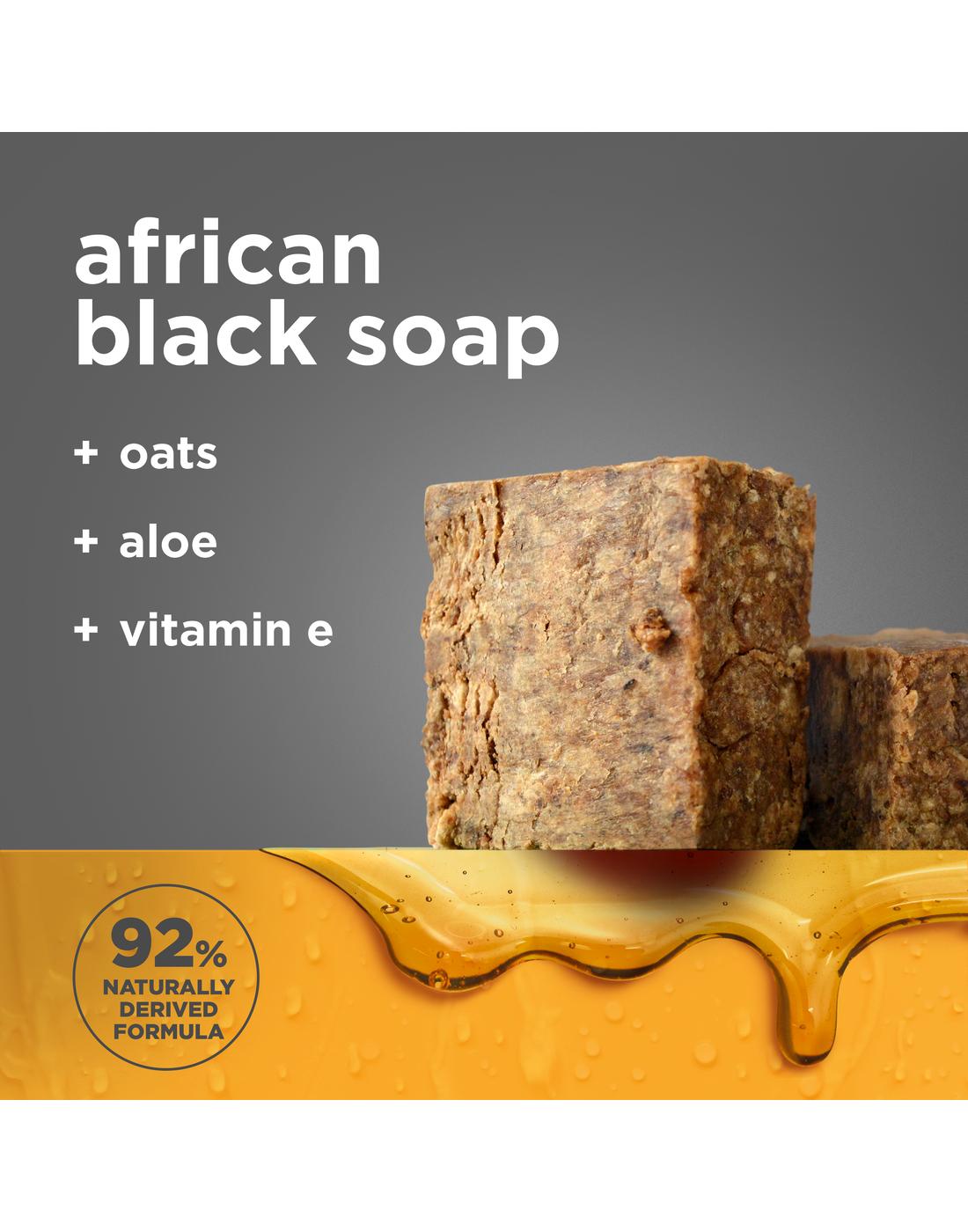 Shea Moisture African Black Soap Calm & Clearing Body Wash; image 2 of 6