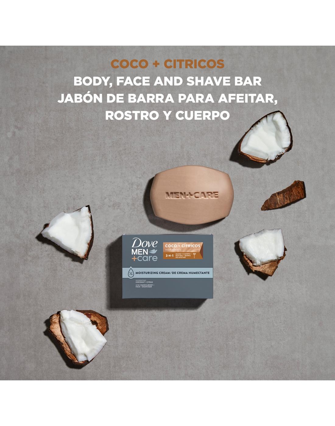 Dove Men+Care Hydrating 3-in1 Bar Soap - Coco & Citrus; image 5 of 5