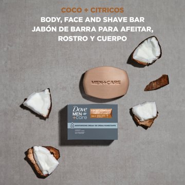 Dove Men+Care Hydrating 3-in1 Bar Soap - Coco & Citrus