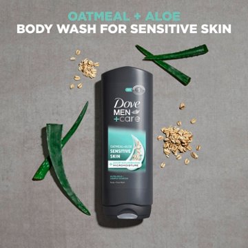 Dove Men+Care Sensitive Skin Face & Body Wash - Oatmeal & Aloe