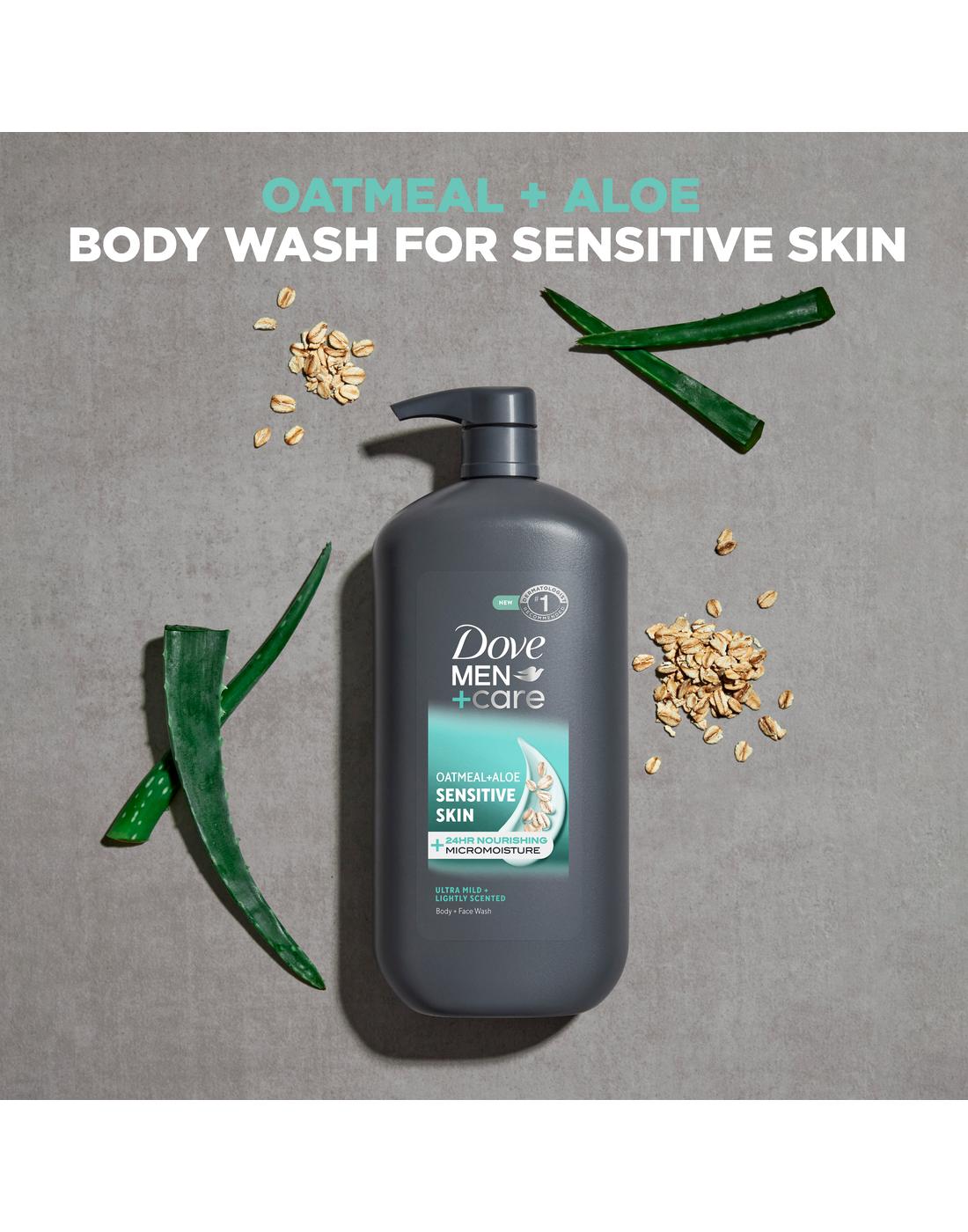 Dove Men+Care Sensitive Skin Body Wash - Oatmeal & Aloe; image 3 of 5