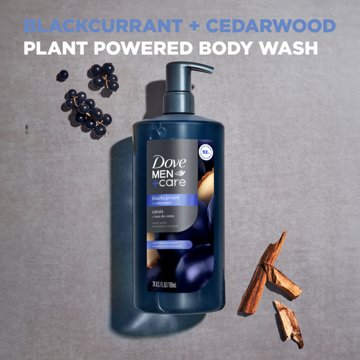 Dove Men+Care Plant-Based Moisturizing Body Wash - Blackcurrant & Cedarwood