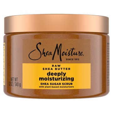 SheaMoisture Raw Shea Butter Deeply Moisturizing Sugar Scrub, 12 oz