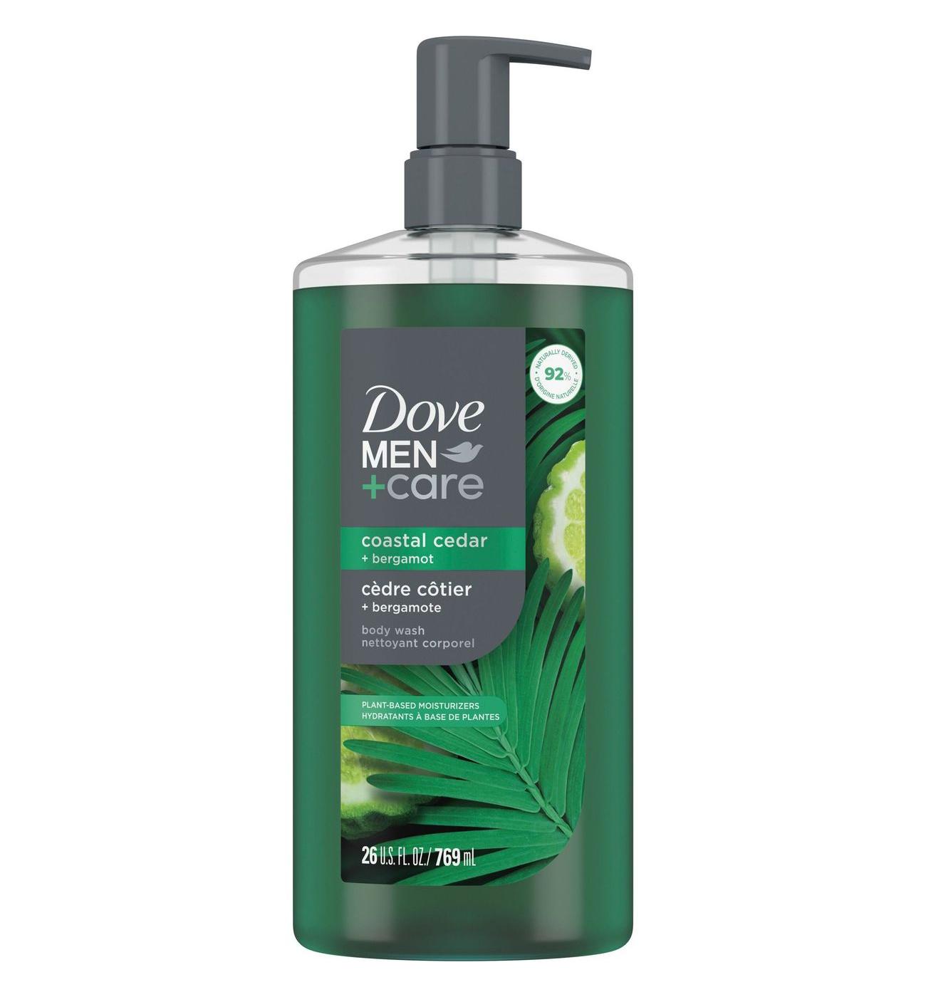 Dove Men+Care Plant-Based Moisturizing Body Wash - Coastal Cedar & Bergamot; image 1 of 3