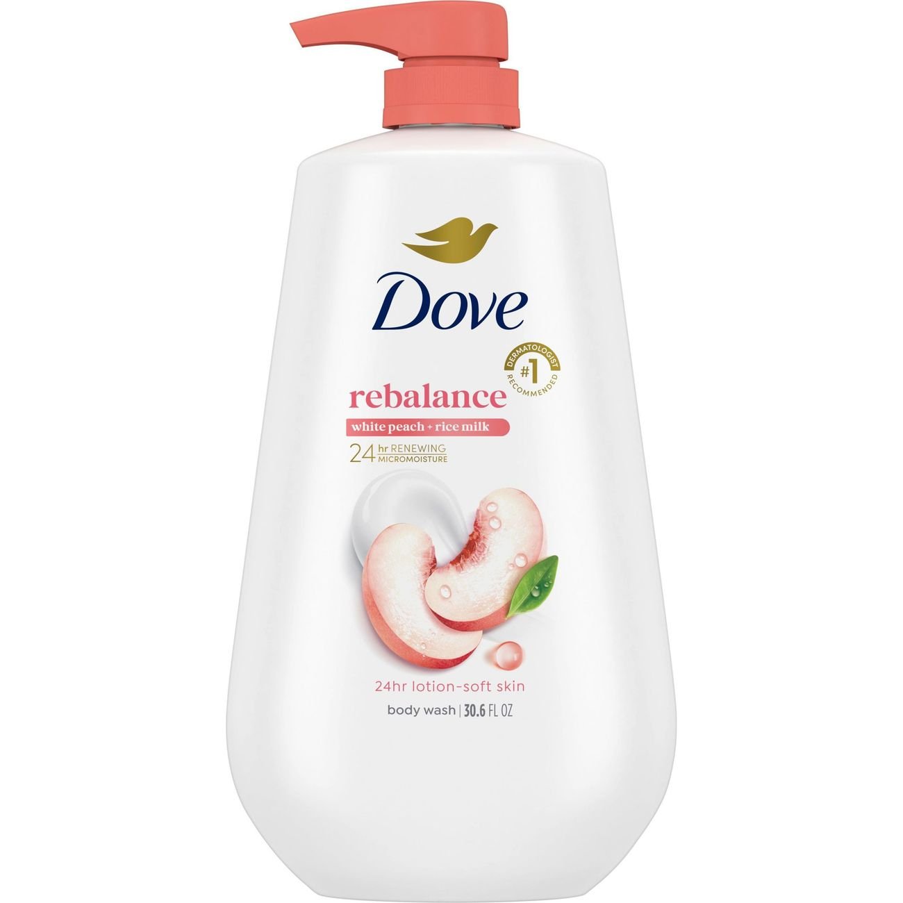 dove glutathione body wash Rebalancing - White Peach & Rice Milk Vitamin c