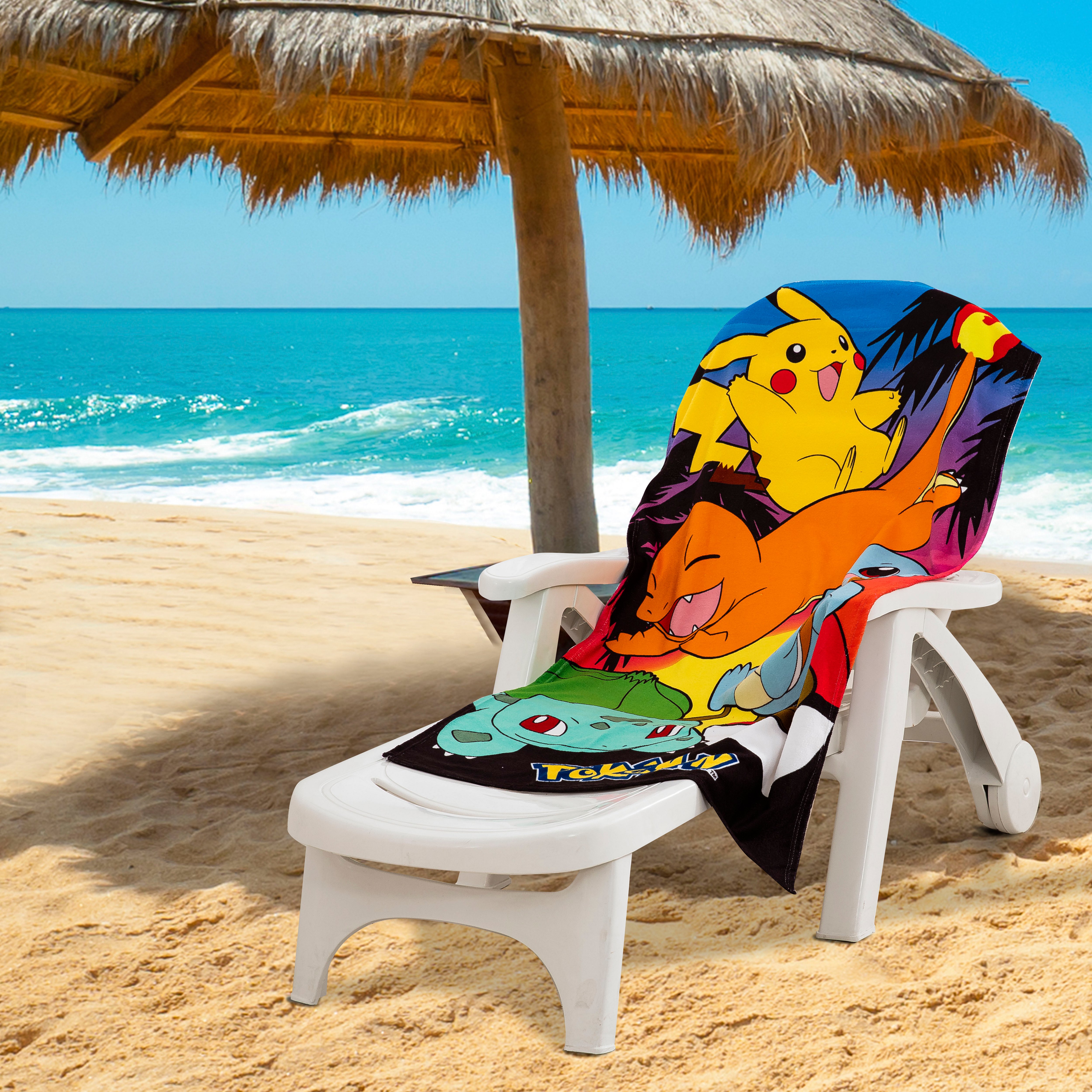ポケモンWCS2024ホノルル ビーチタオル Northwest Sunset Pokémon Microfiber Beach Towel - Shop Towels