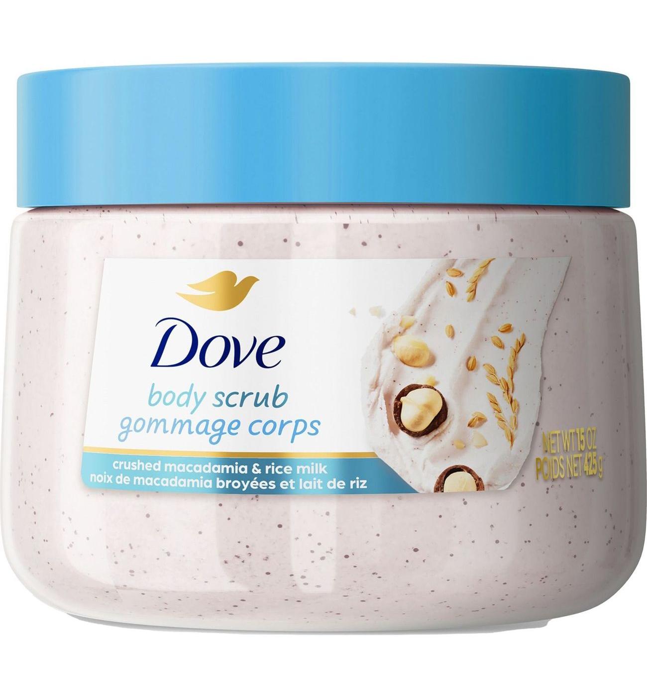 Dove Body Scrub - Crushed Macadamia & Rice Milk; image 1 of 3