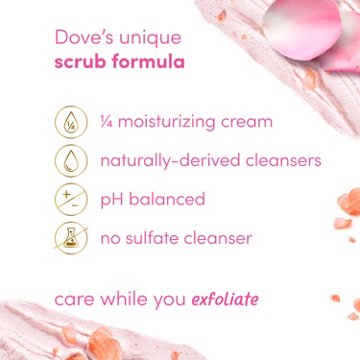 Dove Body Scrub - Himalayan Salt & Rose Oil