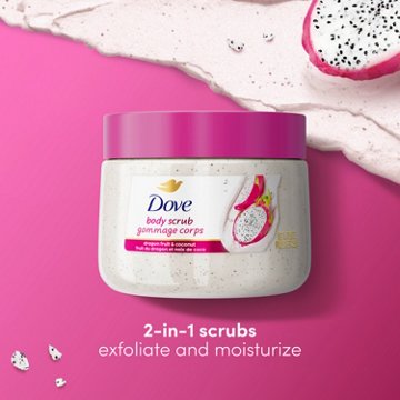 Dove Body Scrub - Dragon Fruit & Coconut, 15 oz
