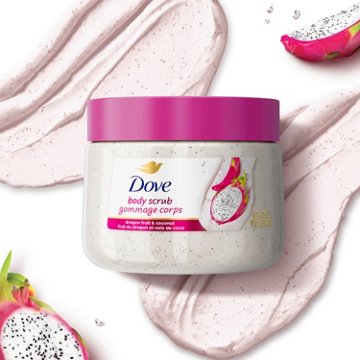 Dove Body Scrub - Dragon Fruit & Coconut, 15 oz