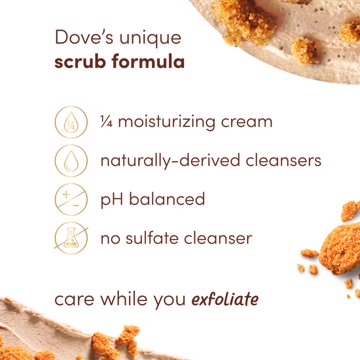 Dove Body Scrub - Brown Sugar & Coconut Butter, 15 oz