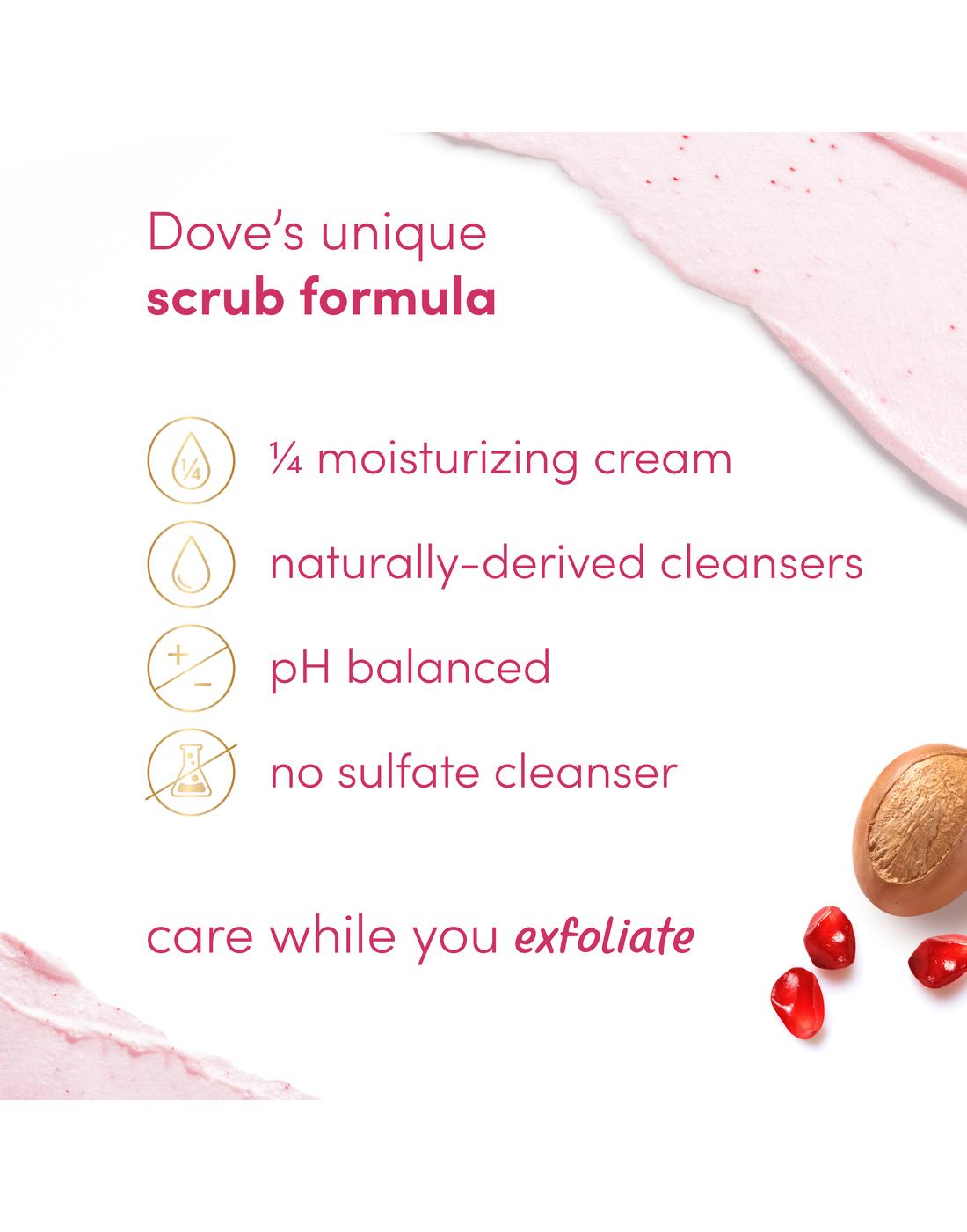 Dove Body Scrub - Pomegranate Seeds & Shea Butter; image 3 of 5