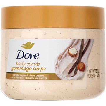 Dove Body Scrub - Vanilla Sugar & Shea Butter, 15 oz