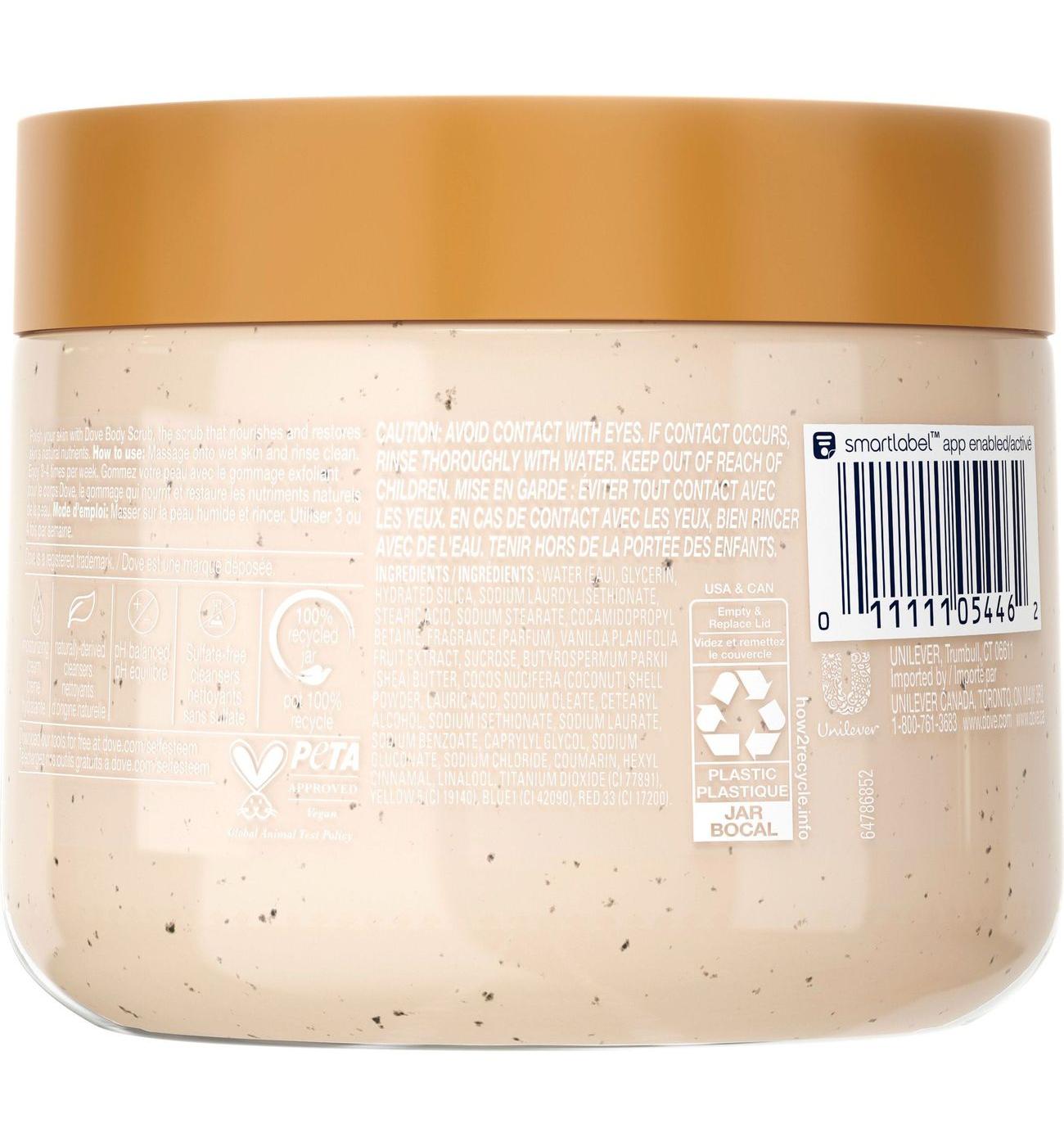 Dove Body Scrub - Vanilla Sugar & Shea Butter; image 4 of 5