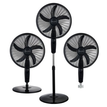Professional Series 3-in-1 Oscillating Fan - Black, 18"