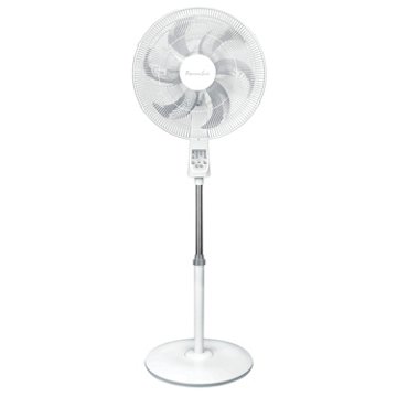 Professional Series Oscillating Fan Stand with Remote - White, 18"