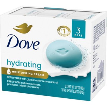 Dove Hydrating Beauty Bar Soap - Glacial Water & Avocado Oil