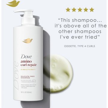 Dove Amino Curl Repair Damage Therapy Sulfate-Free Shampoo