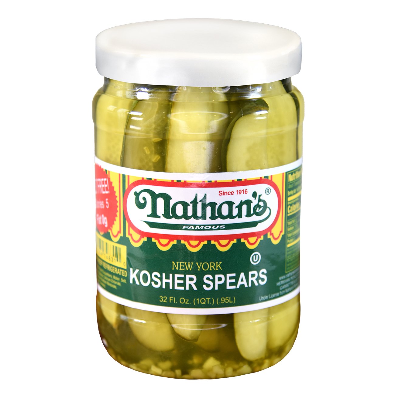 Nathan's New York Kosher Spears Shop Pickles & cucumber at HEB
