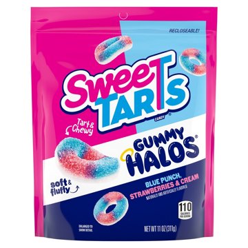 SweeTARTS Gummy Halos Candy, 11 oz