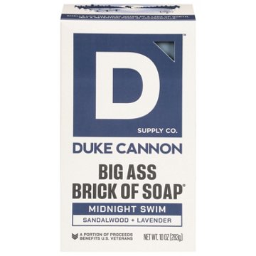 Duke Cannon Big Brick of Bar Soap Midnight Swim - Sandalwood & Lavendar