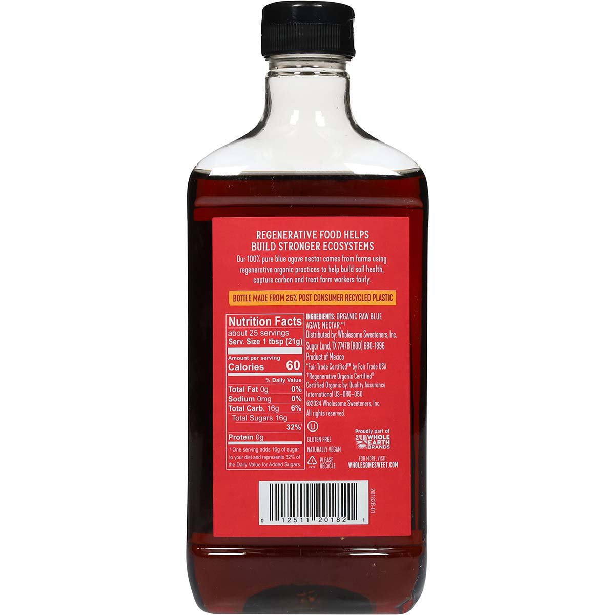 Wholesome Regenerative Organic Raw Blue Agave Nectar - Shop Sugar  substitutes at H-E-B