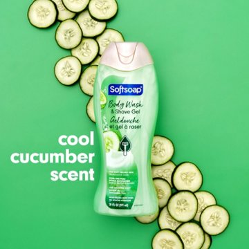 Softsoap 2-in-1 Body Wash & Shave Gel - Cool Cucumber