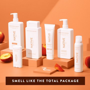 Native Travel Size Body Wash - Peach & Nectar