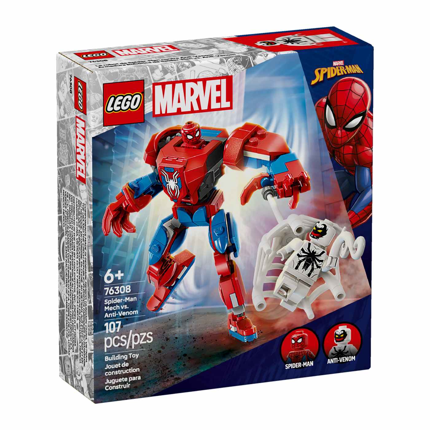 LEGO Marvel Spider-Man Mech vs. Anti-Venom Set; image 2 of 2