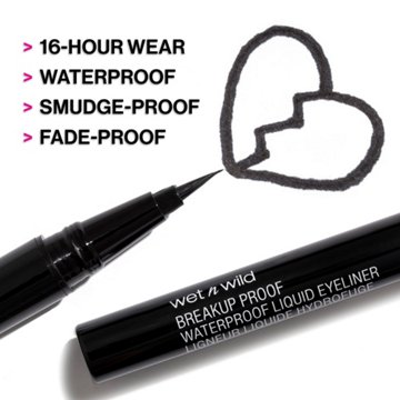 Wet n Wild Breakup Proof Wing Out Waterproof Liquid Eyeliner - Black
